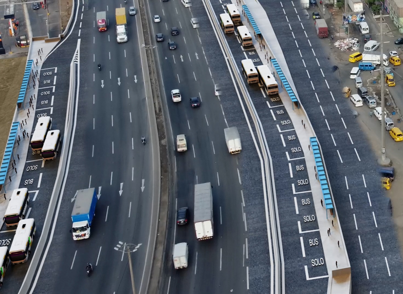 Paradero Puente Nuevo (sentido sur)